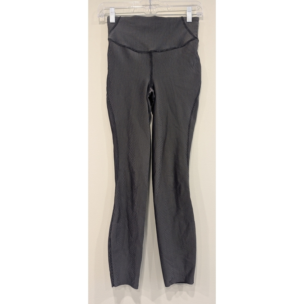 lululemon athletica Black Ribbed Base Pace Leggings